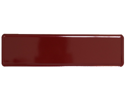 Nameplate maroon 340 x 90 mm